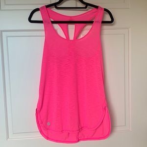 Lilly Pulitzer Luxletic Racerback Tank Top in Hot Pink